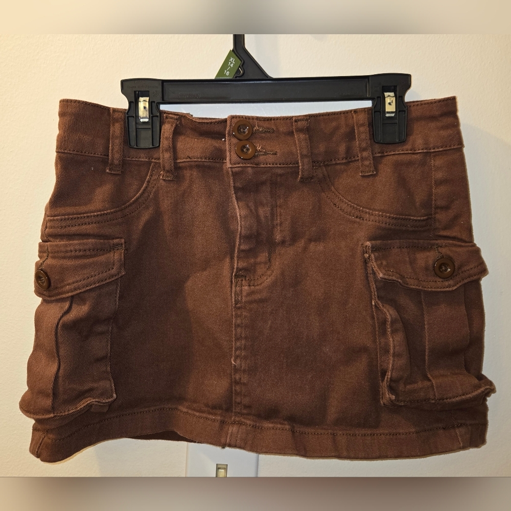 Brown Mini Skirt